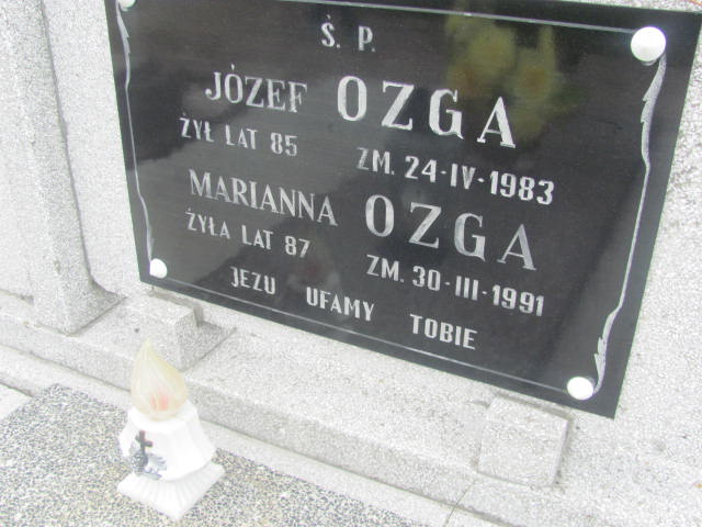 Marianna Ozga 1903 Strzelce Wielkie - Grobonet - Wyszukiwarka osób pochowanych