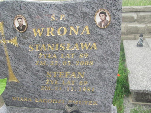 Stefan Wrona 1912 Strzelce Wielkie - Grobonet - Wyszukiwarka osób pochowanych