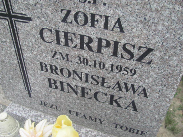 Bronisława Binecka 1898 Strzelce Wielkie - Grobonet - Wyszukiwarka osób pochowanych