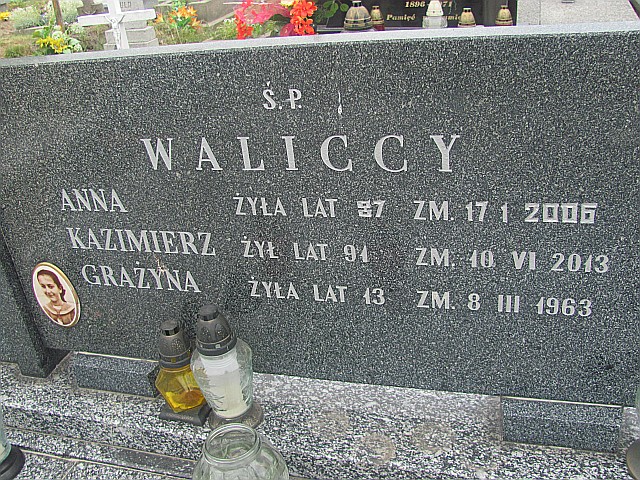 Grażyna Walicka 1949 Strzelce Wielkie - Grobonet - Wyszukiwarka osób pochowanych