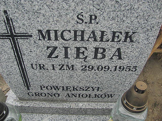 Michał Zięba  1955 Strzelce Wielkie - Grobonet - Wyszukiwarka osób pochowanych