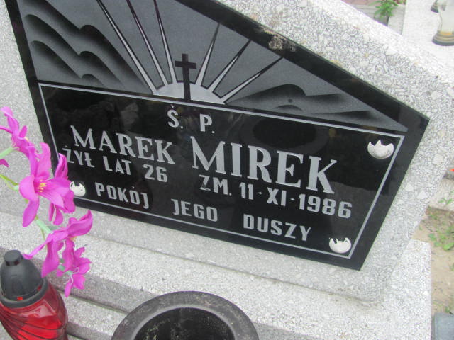 Marek Ryszard Mirek  1960 Strzelce Wielkie - Grobonet - Wyszukiwarka osób pochowanych