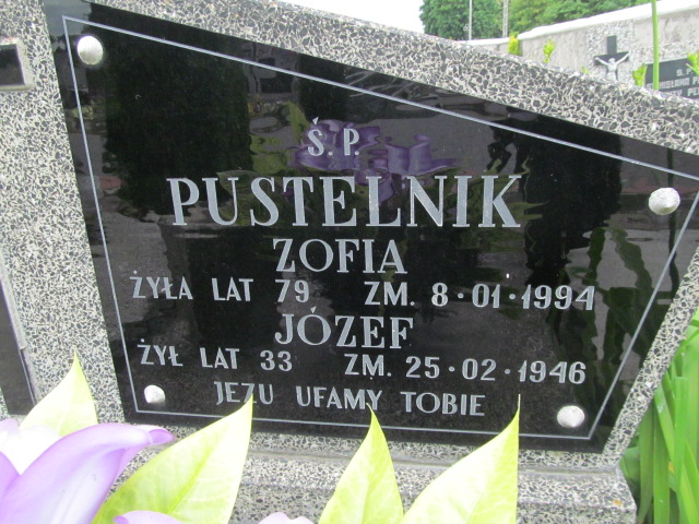 Józef Pustelnik 1913 Strzelce Wielkie - Grobonet - Wyszukiwarka osób pochowanych