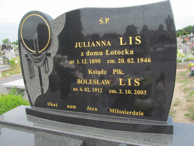 Julianna Lis 1890 Strzelce Wielkie - Grobonet - Wyszukiwarka osób pochowanych