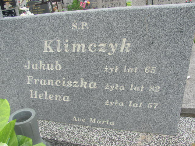 Helena Klimczyk 1919 Strzelce Wielkie - Grobonet - Wyszukiwarka osób pochowanych