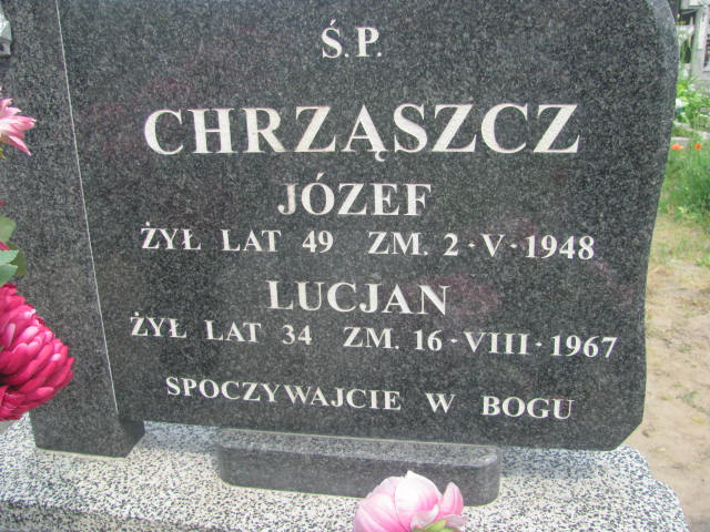 Lucjan Chrząszcz 1933 Strzelce Wielkie - Grobonet - Wyszukiwarka osób pochowanych