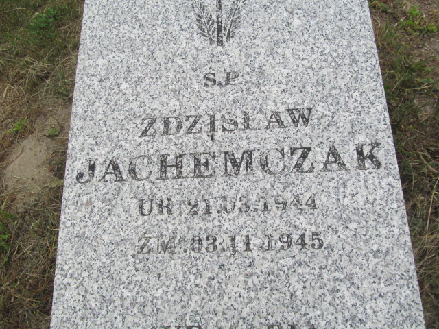 Zdzisław Kazimierz Jachemczak 1944 Strzelce Wielkie - Grobonet - Wyszukiwarka osób pochowanych