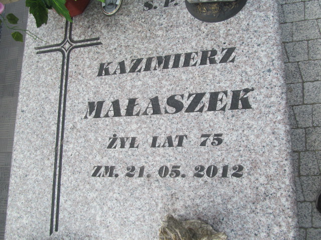 Kazimierz Małaszek 1937 Strzelce Wielkie - Grobonet - Wyszukiwarka osób pochowanych